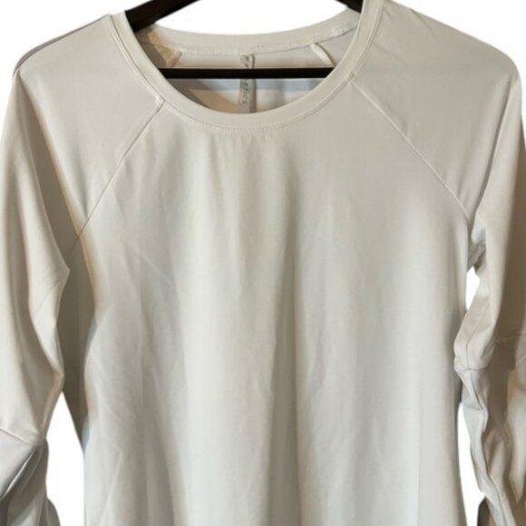 Fabletics white adjustable long sleeves top size L - Picture 6 of 12